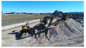 Australian Company Selects  Volvo ECR235CL For Retaining Wall Work
