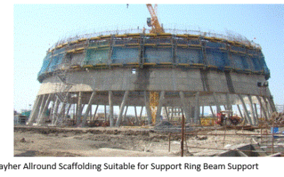 Allround Scaffolding Ideal For Construction Of Cooling Tower