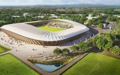 World’s First All-Timber Football Stadium Wins Approval