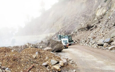 Landslide Mitigation Work Completed Alongside  Badrinath Road In Uttarakhand