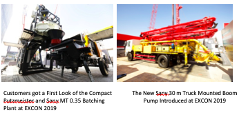 Putzmeister And Sany Concrete Solutions Delight Customers