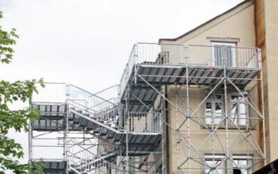Layher Allround Scaffolding Escape Stair Tower