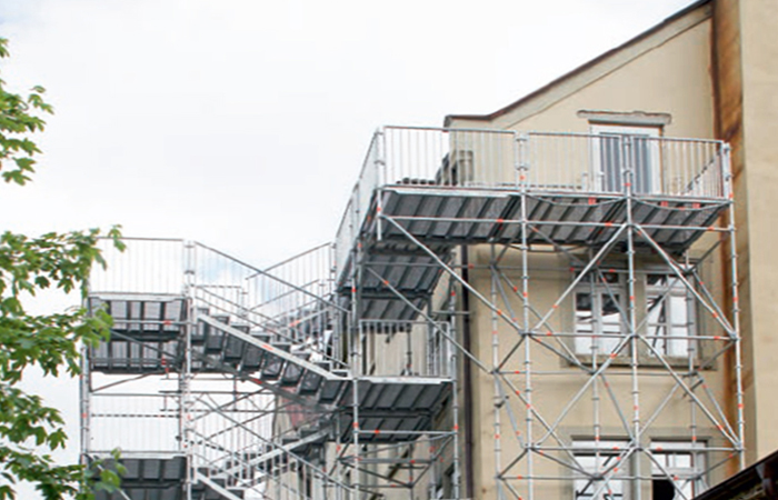 Layher Allround Scaffolding Escape Stair Tower
