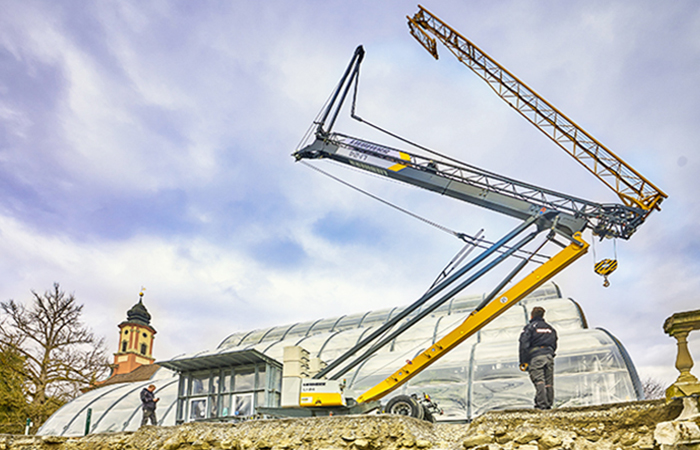 Liebherr Fast-Erecting Crane On The Island Of Mainau
