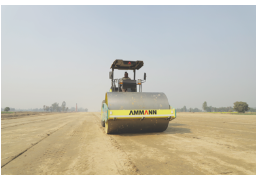 Ammann Compactors In Operation At Prestigious 6 Lane Super Expressway- Purvanchal Expressway
